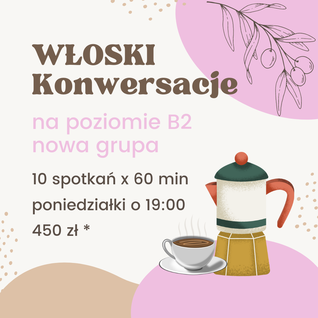 Włoski – Konwersacje B1/B2